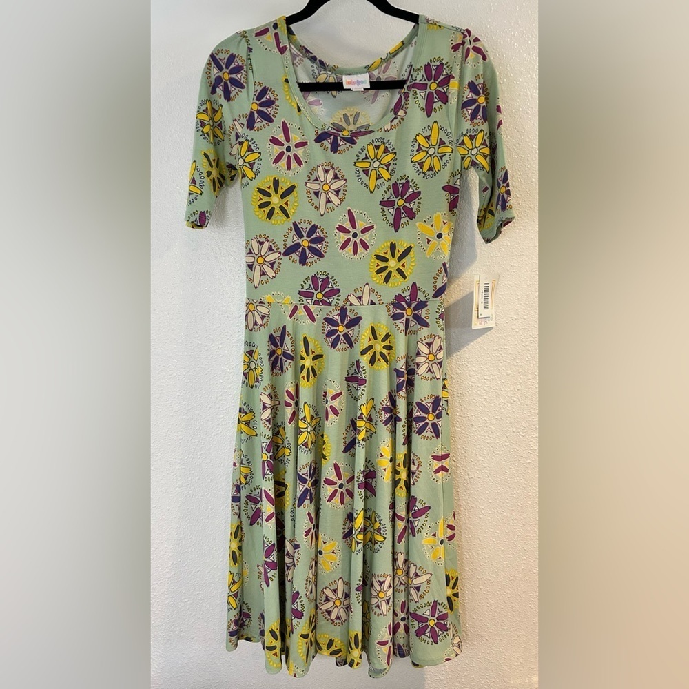 LuLaRoe Floral Patterned Dress Size S